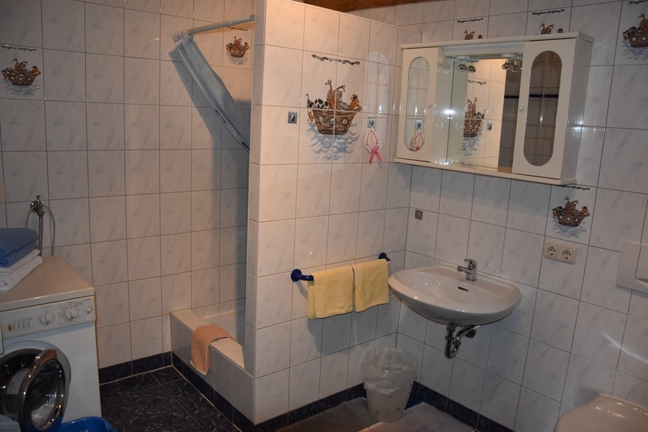 Badezimmer der Fewo am Marienbrunnen