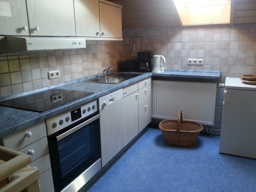Küche der Fewo am Marienbrunnen